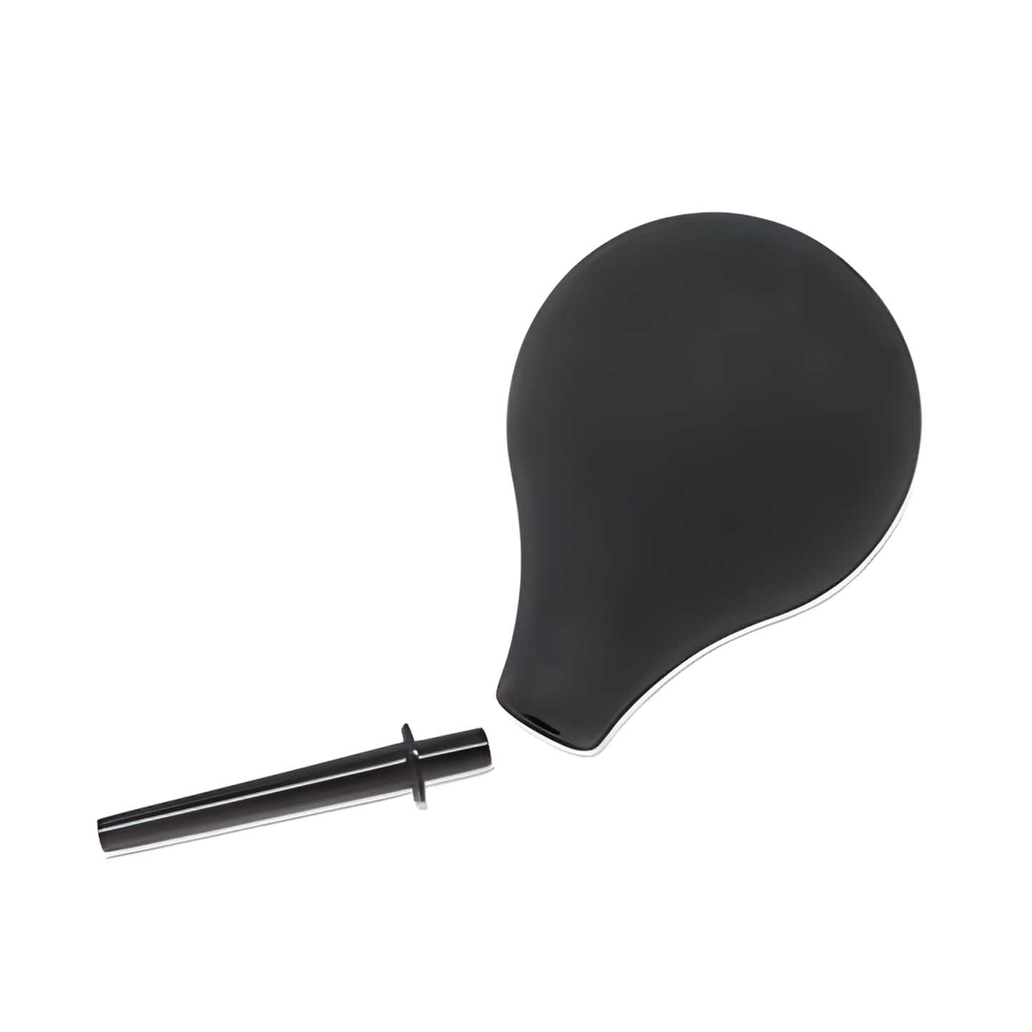 Anale Douche 220ml – Zachte Reinigingsballon met Slank Tuitje Zwart
