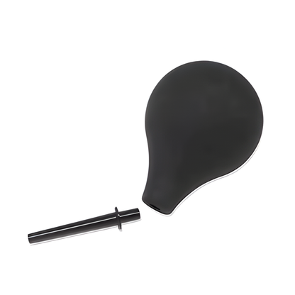 Anale Douche 220ml – Zachte Reinigingsballon met Slank Tuitje Zwart