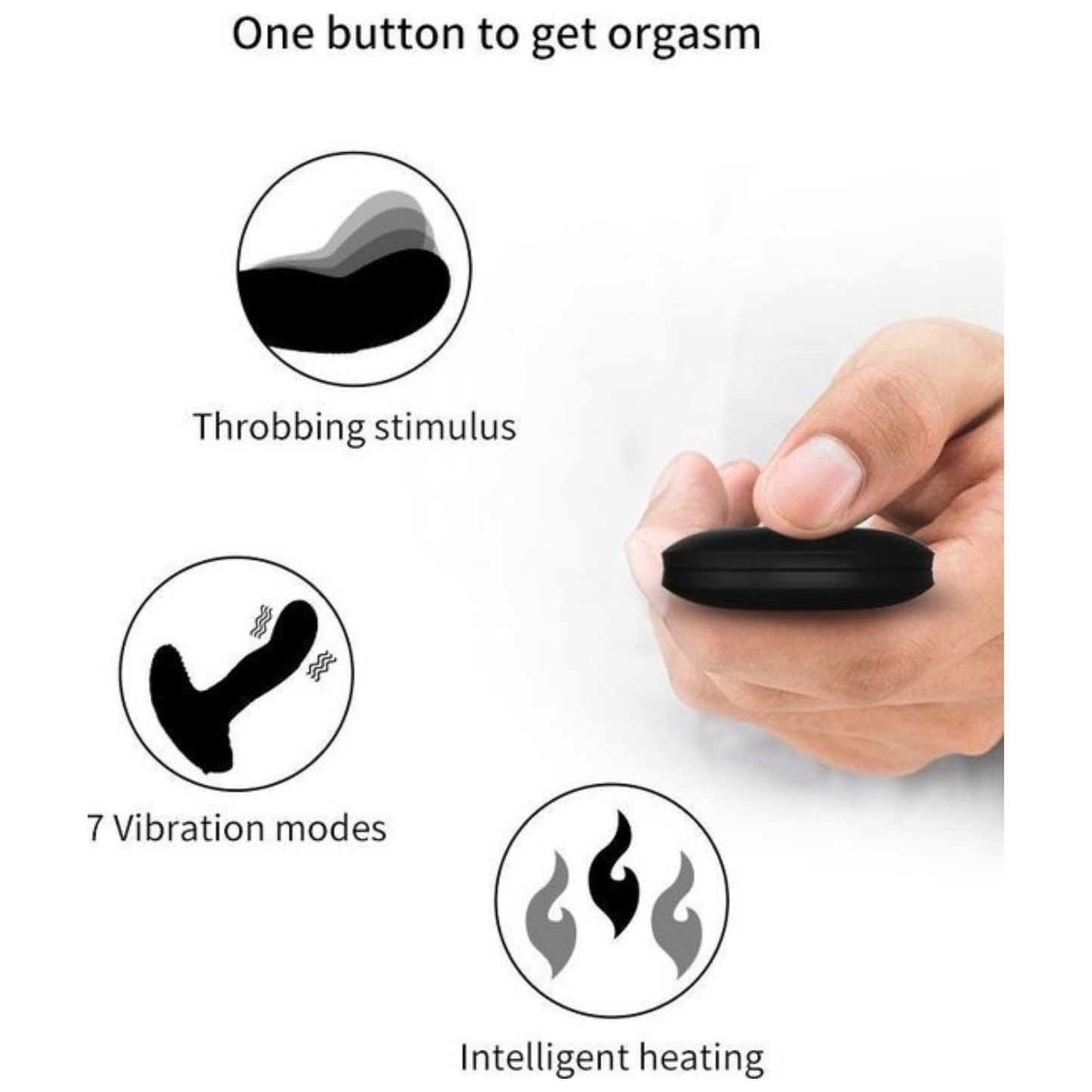 Verwarmende Prostaat Vibrator met Afstandsbediening