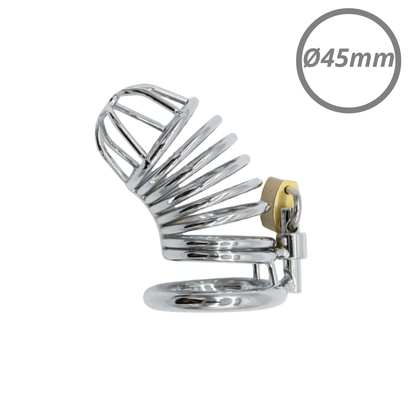 Prison Break Chastity Cage – RVS Penis Kooi - Silver