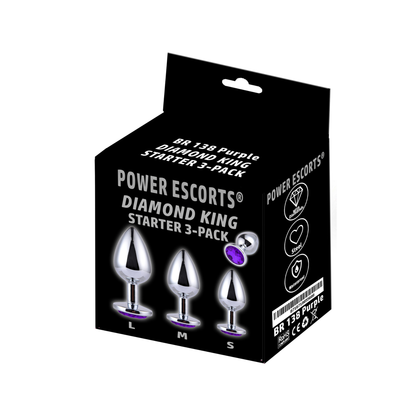 Starters Buttplug Set Met Paars Kristal