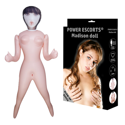 Madison Opblaasbare Sekspop met 3 Openingen