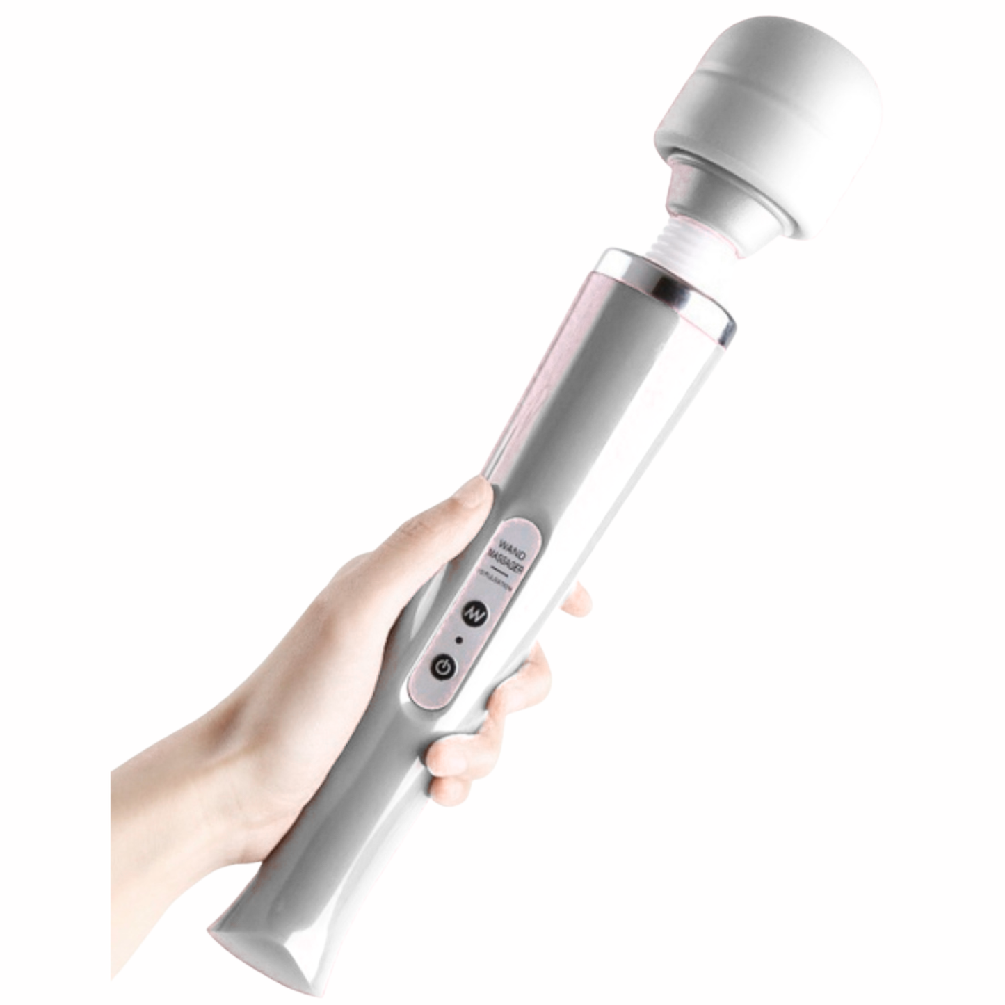Luxe Wand Massager – Krachtige Vibraties met Bedrade Controle (32,5 cm Wit)