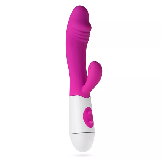 Roze Siliconen Rabbit Vibrator met 10 Vibratiestanden