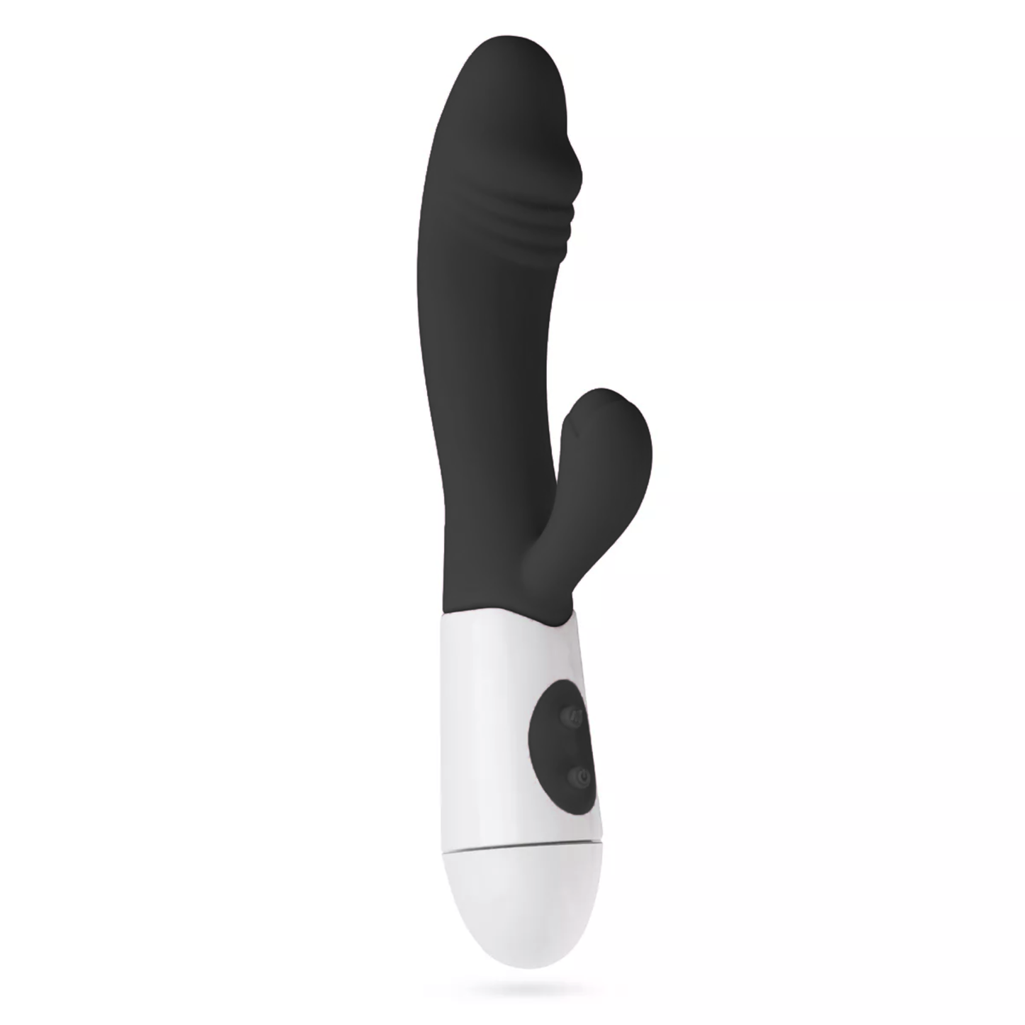 Zwarte Siliconen Rabbit Vibrator met 10 Vibratiestanden