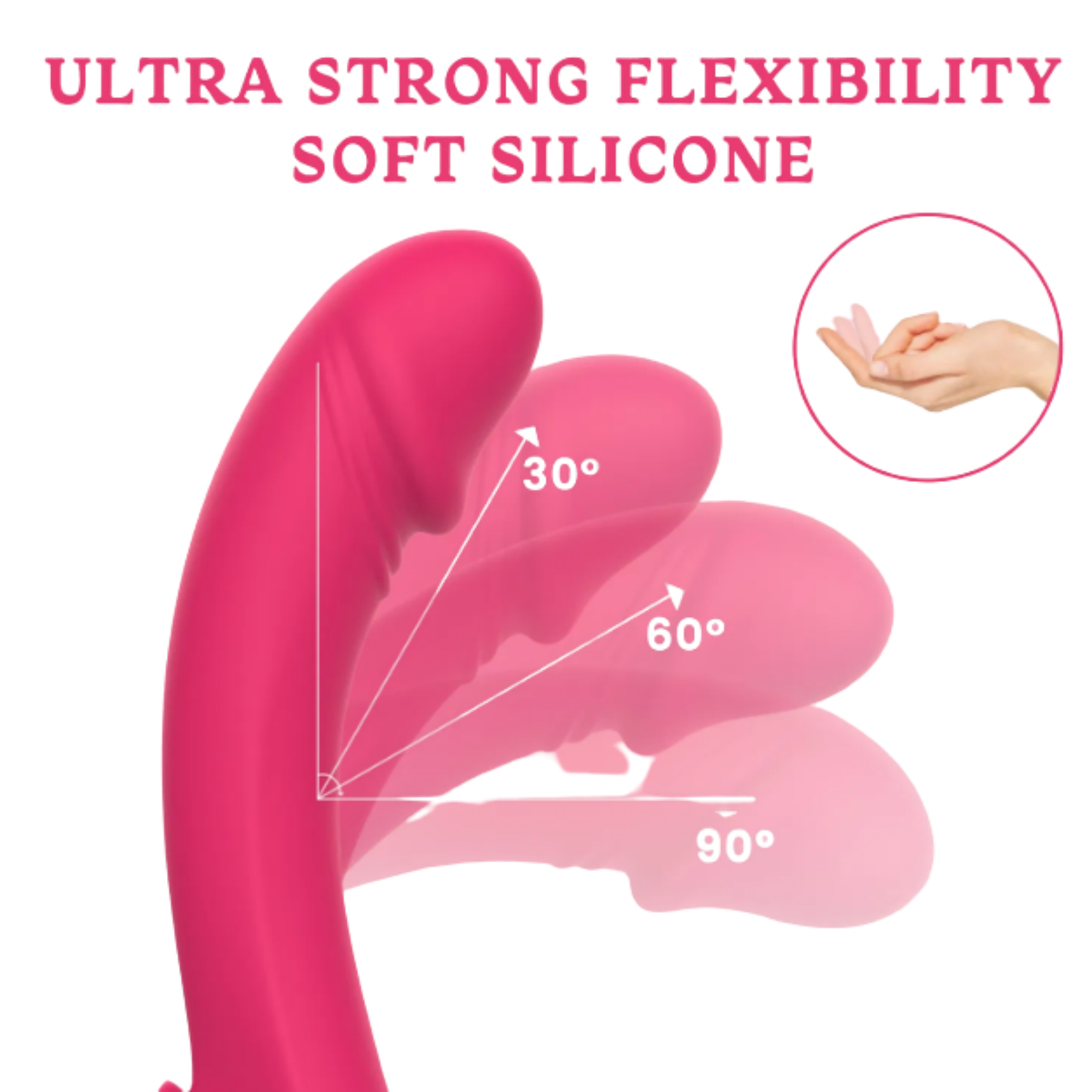 Flexibele G-Spot Vibrator met Handgreep – USB Oplaadbaar