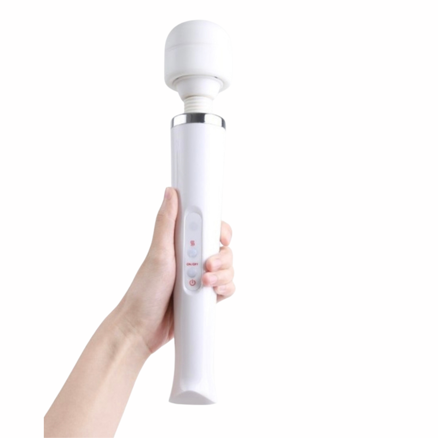Luxe Wand Massager – Krachtige Vibraties met Bedrade Controle (32,5 cm Wit)