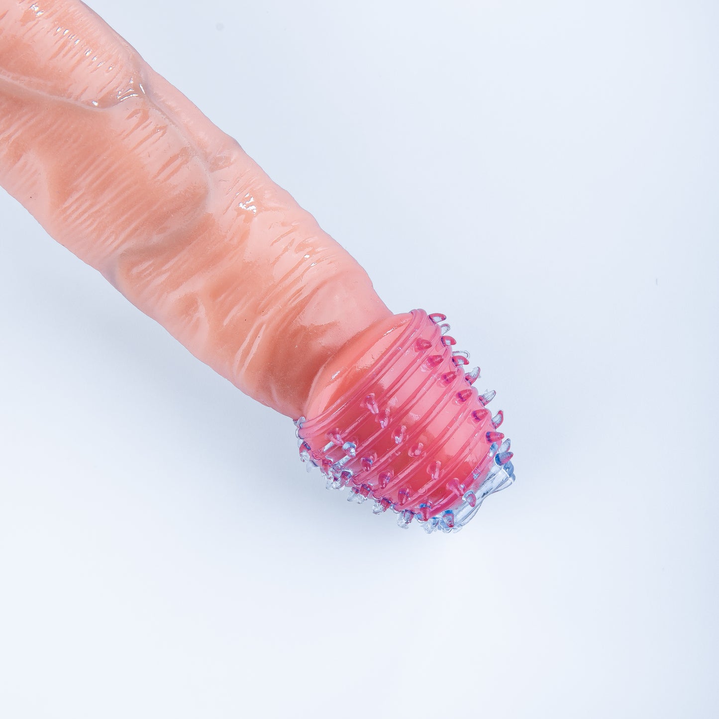CockSleeve 2-Pack – Transparante & Blauwe Penis Sleeves met Textuur