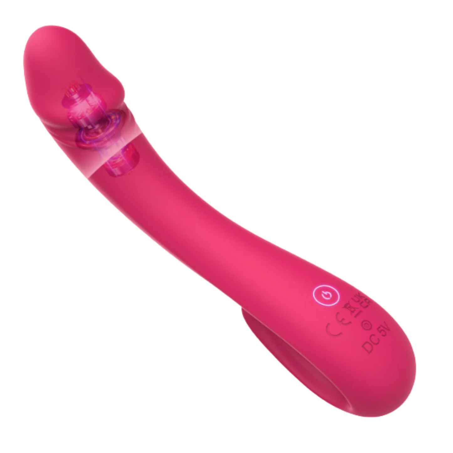 Flexibele G-Spot Vibrator met Handgreep – USB Oplaadbaar