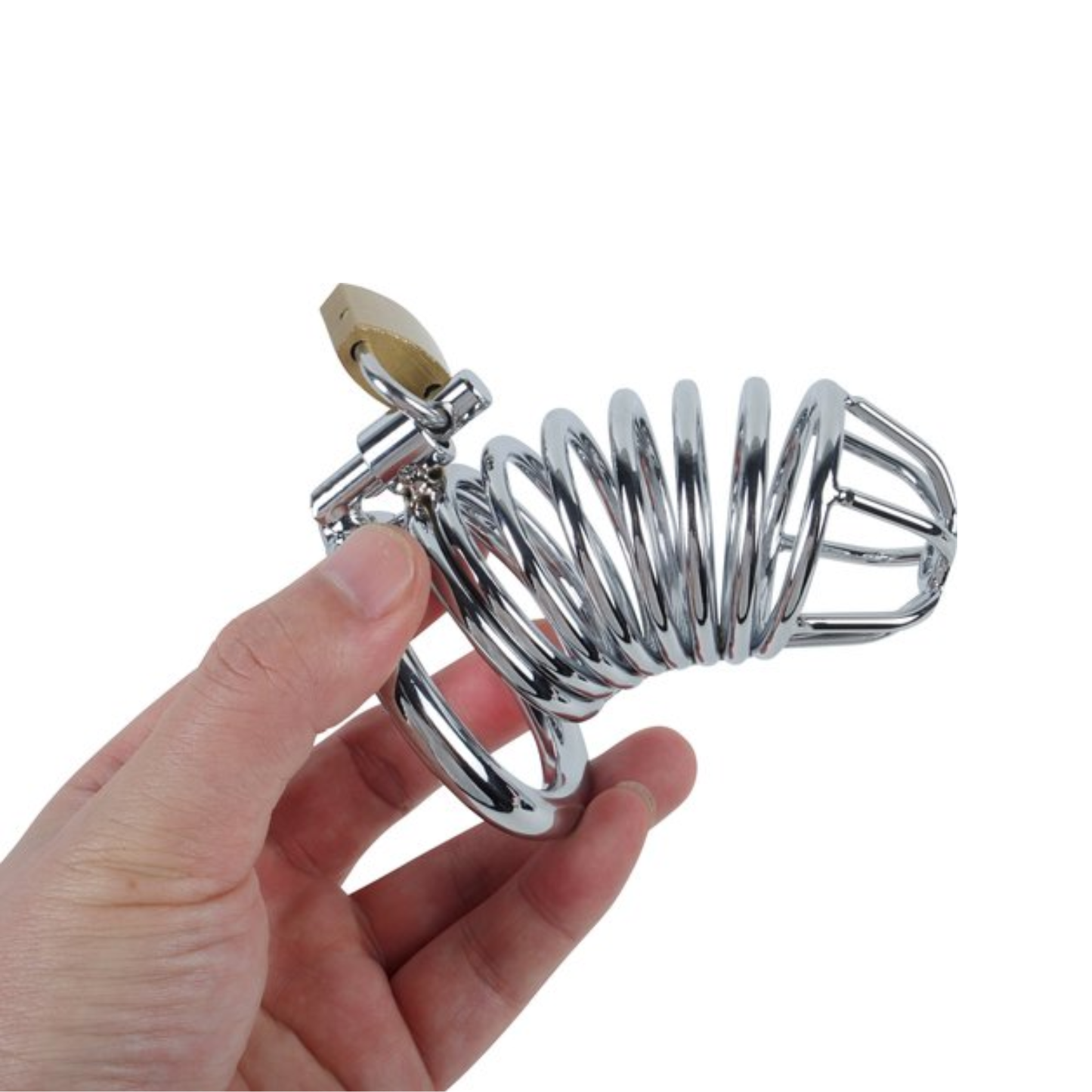 Prison Break Chastity Cage – RVS Penis Kooi - Silver