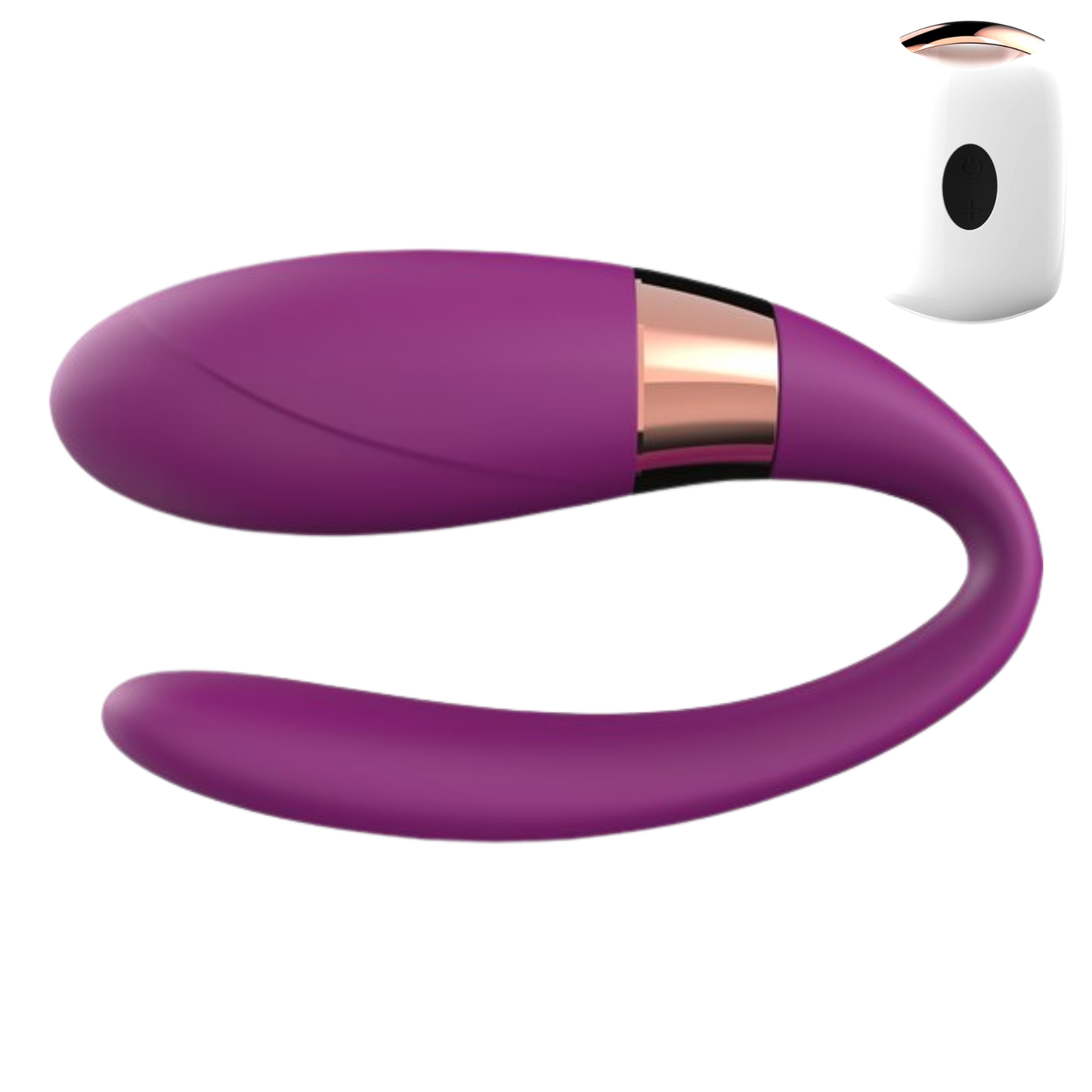 U-Vibe Couples Vibrator met Afstandsbediening – Paars