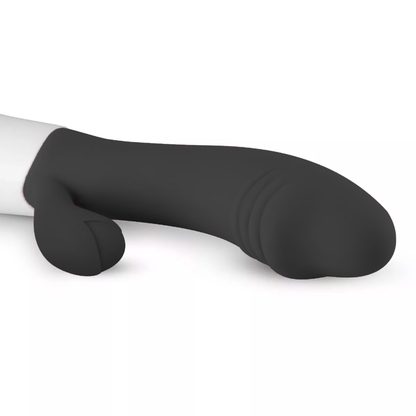 Zwarte Siliconen Rabbit Vibrator met 10 Vibratiestanden