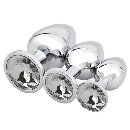 Starters Buttplug Set Met Transparant Kristal
