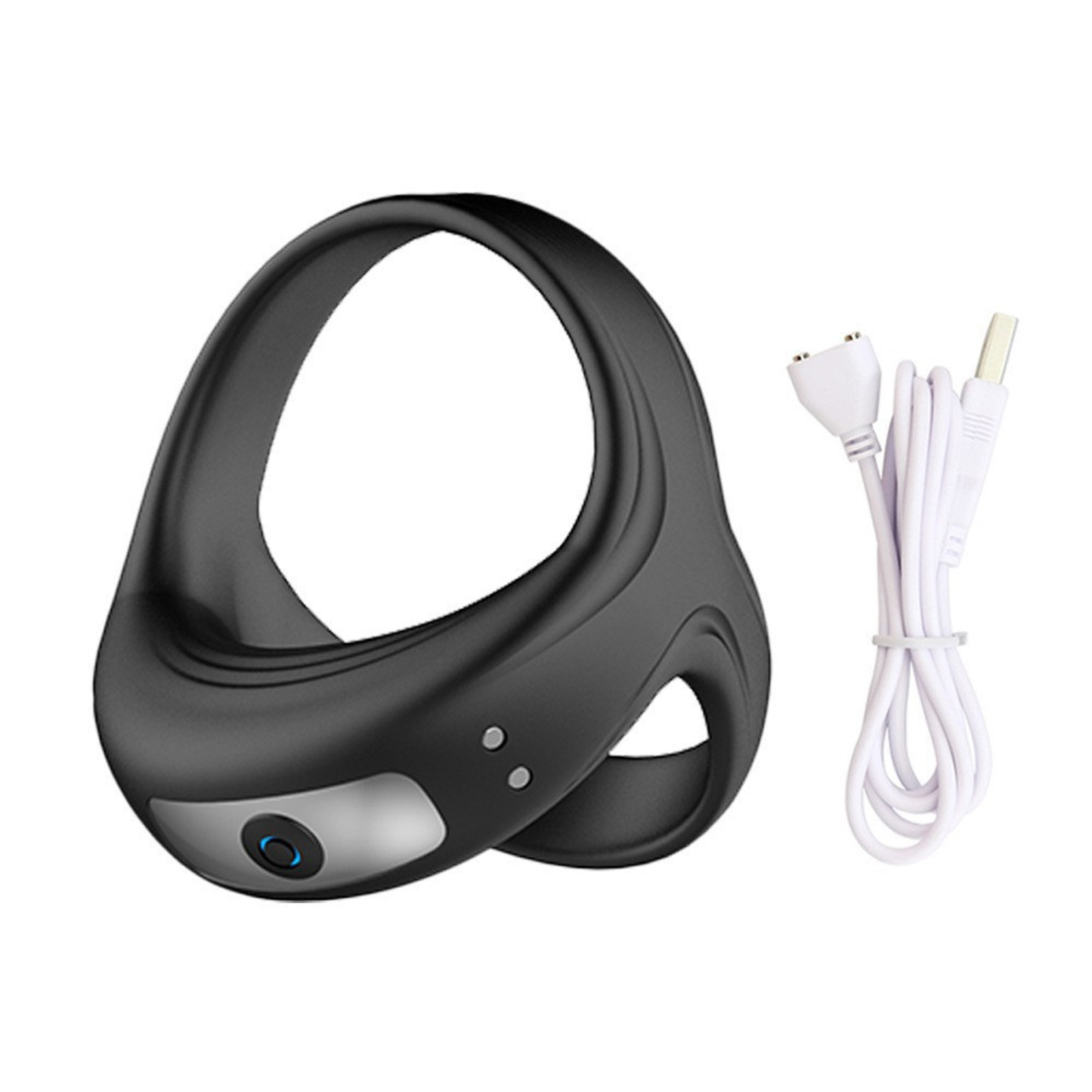 Oplaadbare Siliconen Cockring met Vibratie