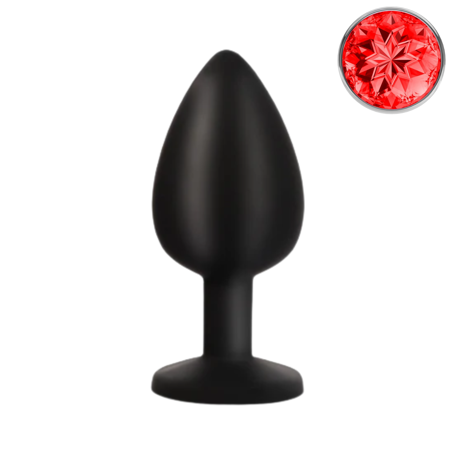 Luxe Siliconen Anal Plug met Kristal (S, M, L & 3-Pack Set)