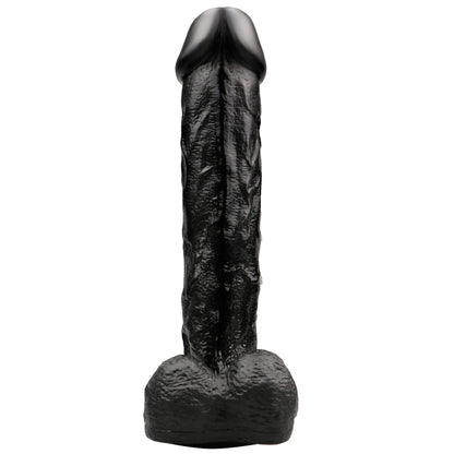 Realistische Dildo met Zuignap – 28,5 cm Zwart