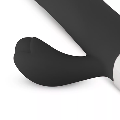 Zwarte Siliconen Rabbit Vibrator met 10 Vibratiestanden
