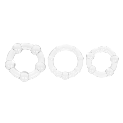Beaded Cockring Set – 3 Transparante Penisringen