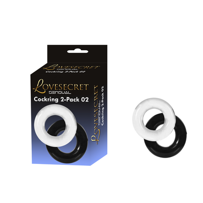 Cockringen 2 Pack Zwart & Wit 3.5cm