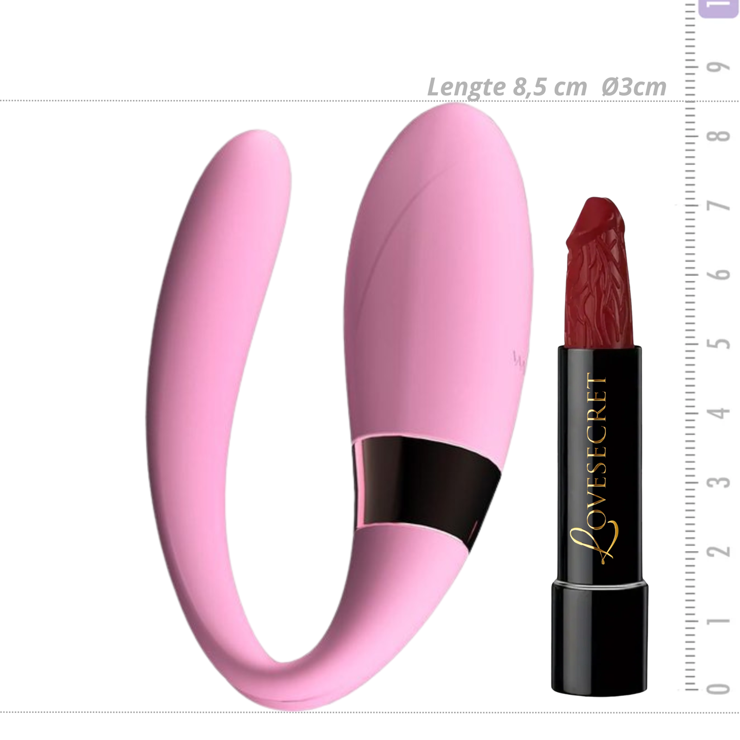 U-Vibe Couples Vibrator met Afstandsbediening – Roze