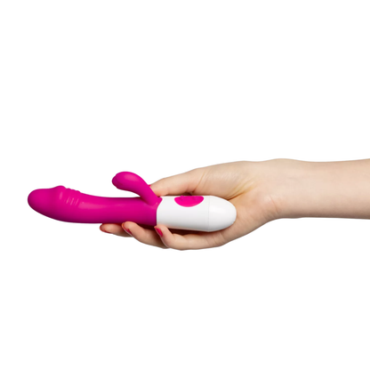 Roze Siliconen Rabbit Vibrator met 10 Vibratiestanden