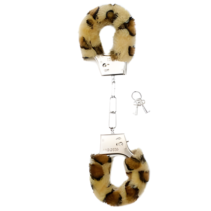 Fluffy Handboeien Met Panterprint