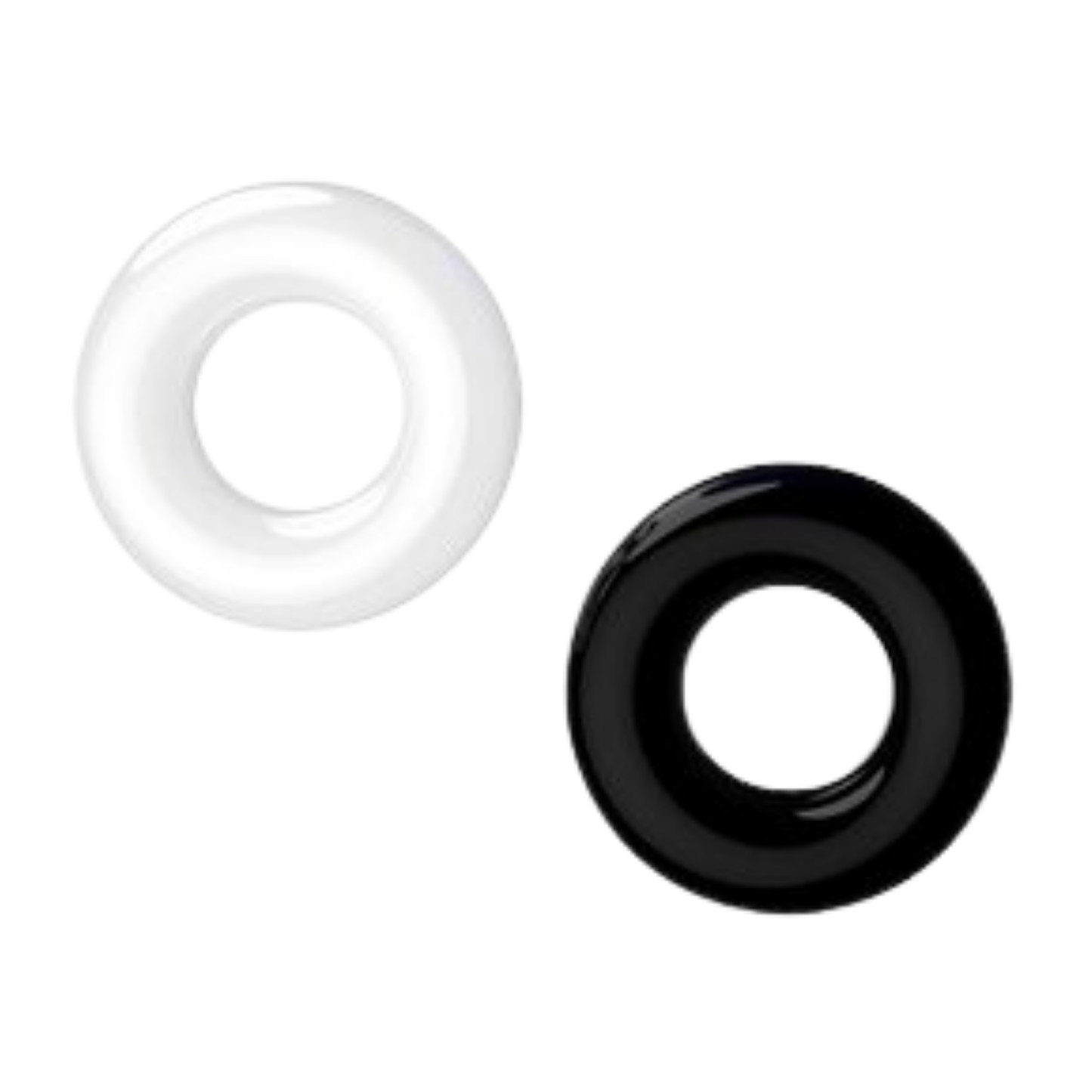 Cockringen 2 Pack Zwart & Wit 3.5cm