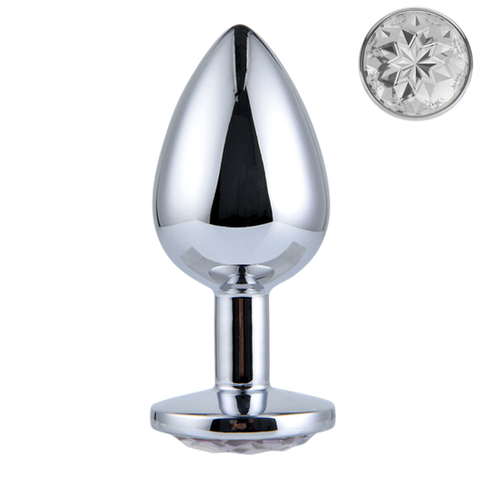 Grote Buttplug met Transparante Kristal (9.5 cm Ø 4.2cm)