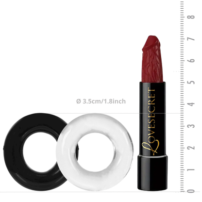 Cockringen 2 Pack Zwart & Wit 3.5cm