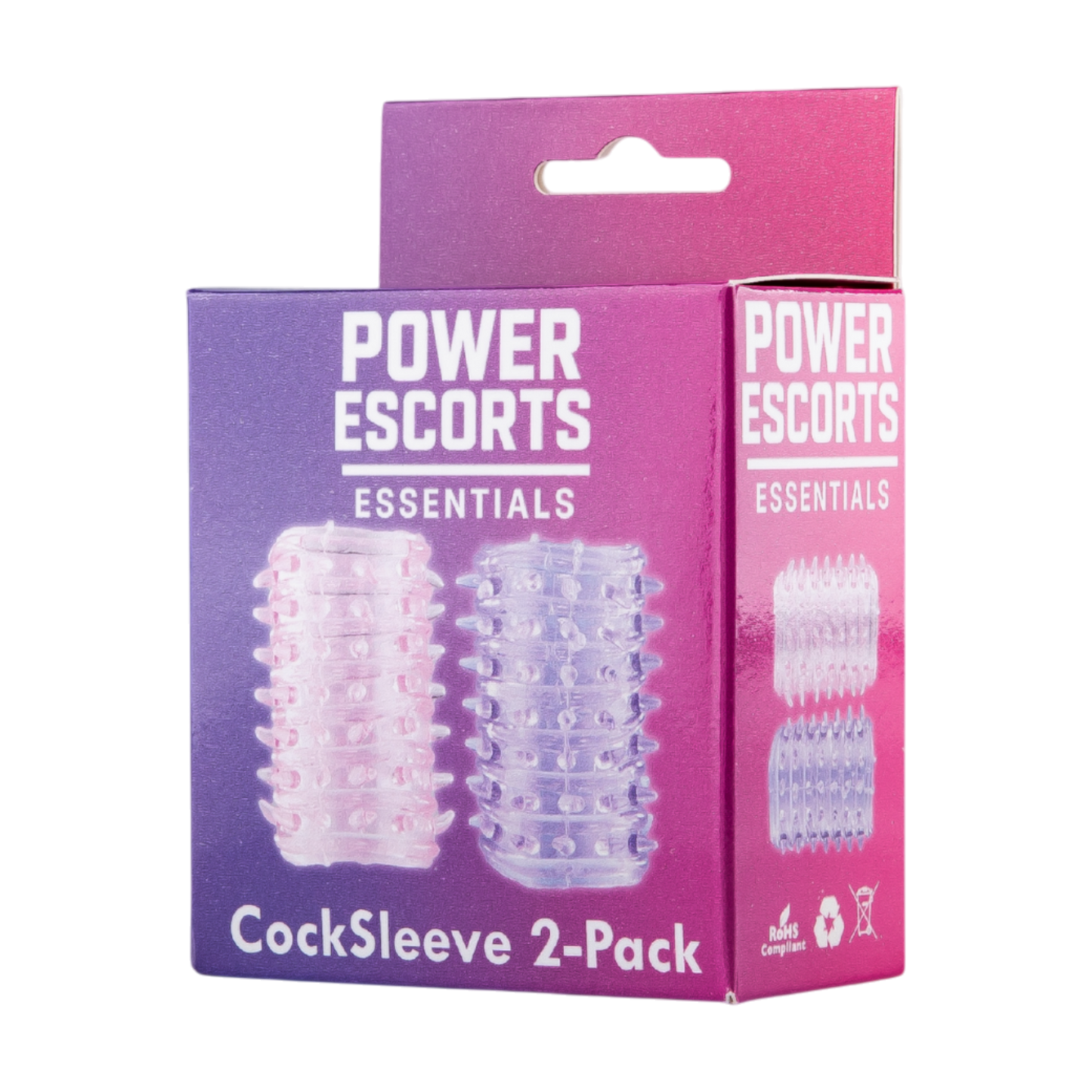 CockSleeve 2-Pack – Roze & Paarse Penis Sleeves met Textuur