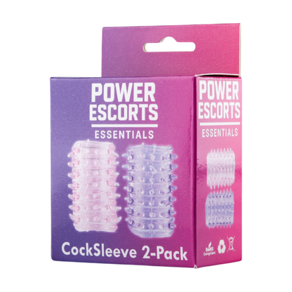 CockSleeve 2-Pack – Roze & Paarse Penis Sleeves met Textuur