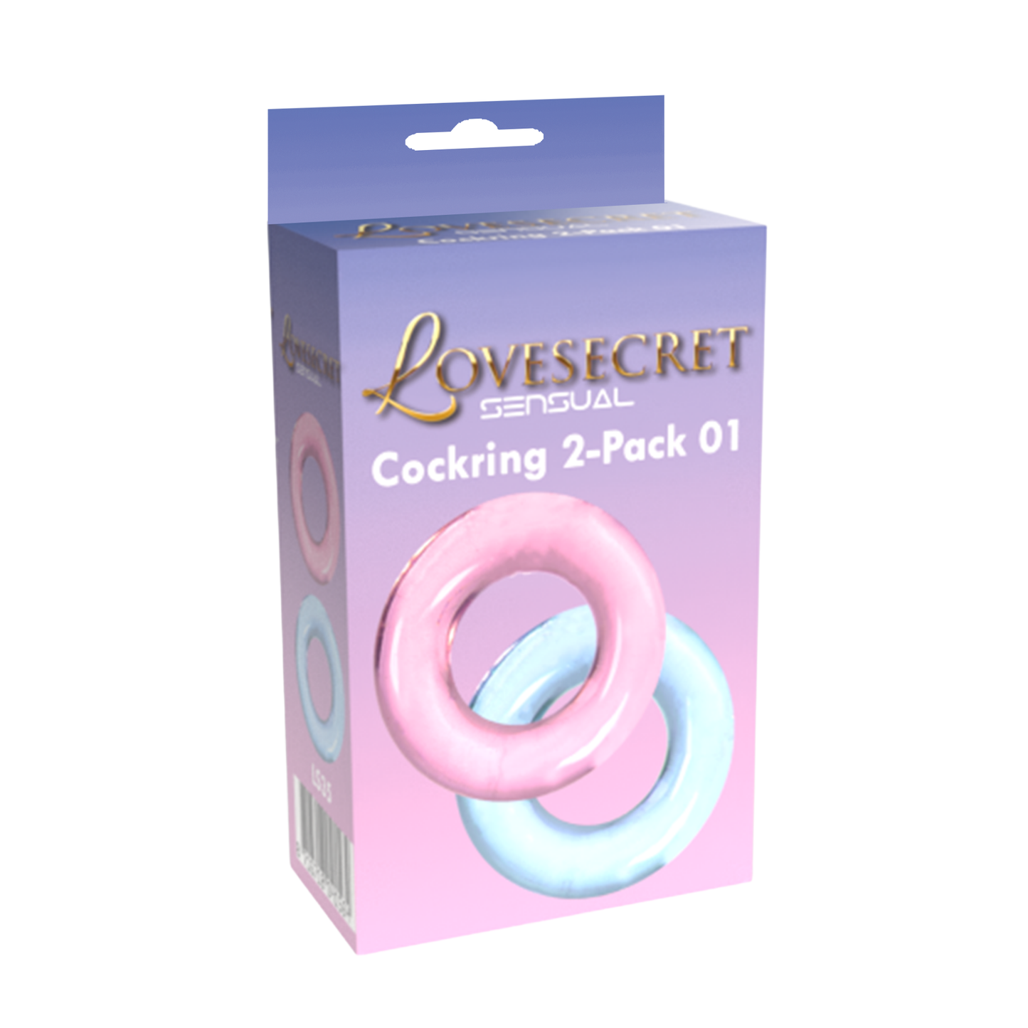 Cockring 2 Pack Blauw & Roze 3.5cm