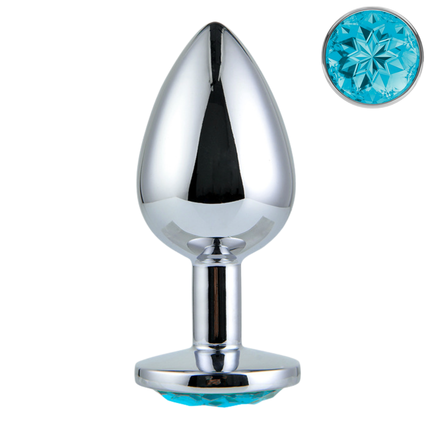 Starters Buttplug Set Met Licht Blauw Kristal