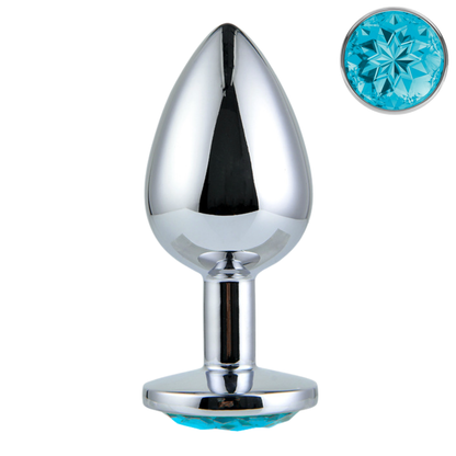 Starters Buttplug Set Met Licht Blauw Kristal