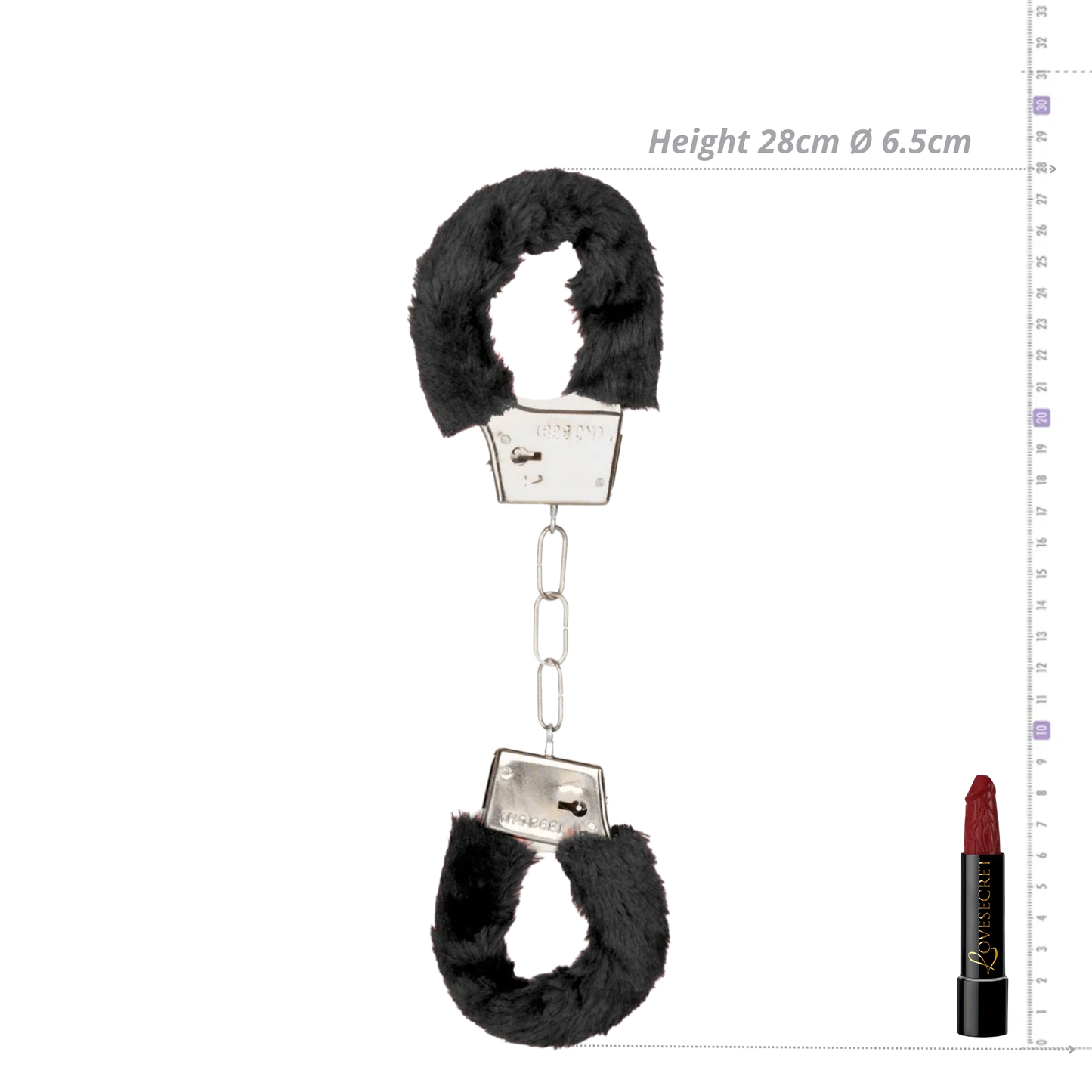 Fluffy Handboeien in Zwart
