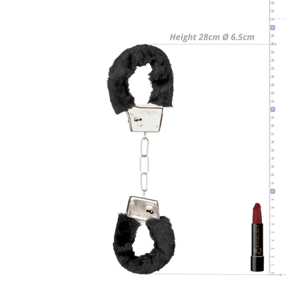 Fluffy Handboeien in Zwart