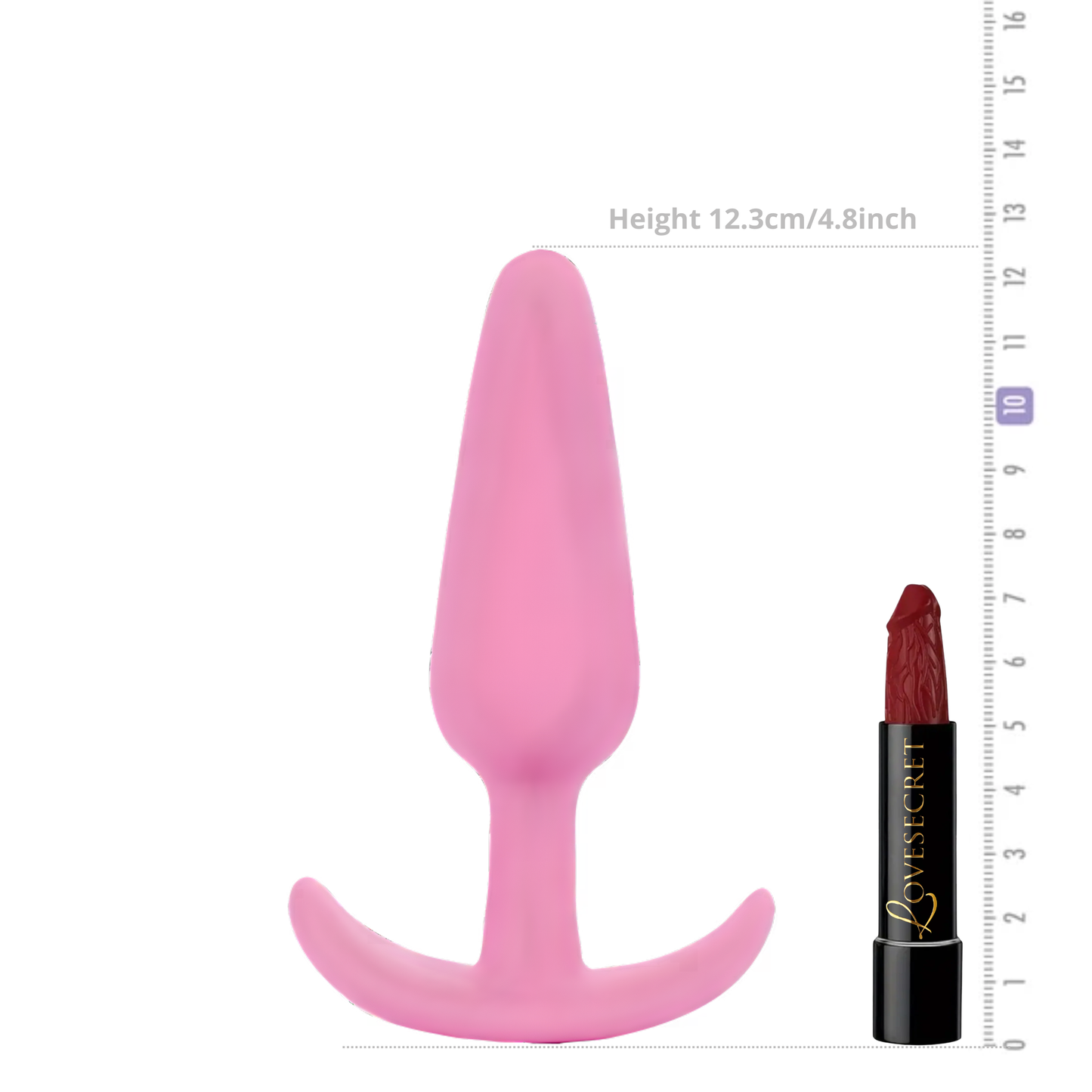 Roze Anale Plug van 12,3 cm