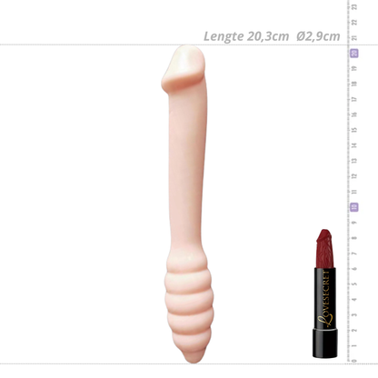 Rocket Dong Dubbelzijdige Dildo – 20,3cm - Beige
