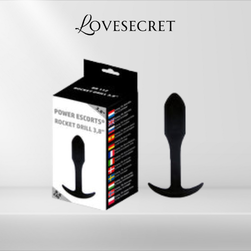 LoveSecret  Rocket Drill Anale Plug – 3,8 Inch / 9,6 cm – Zwart