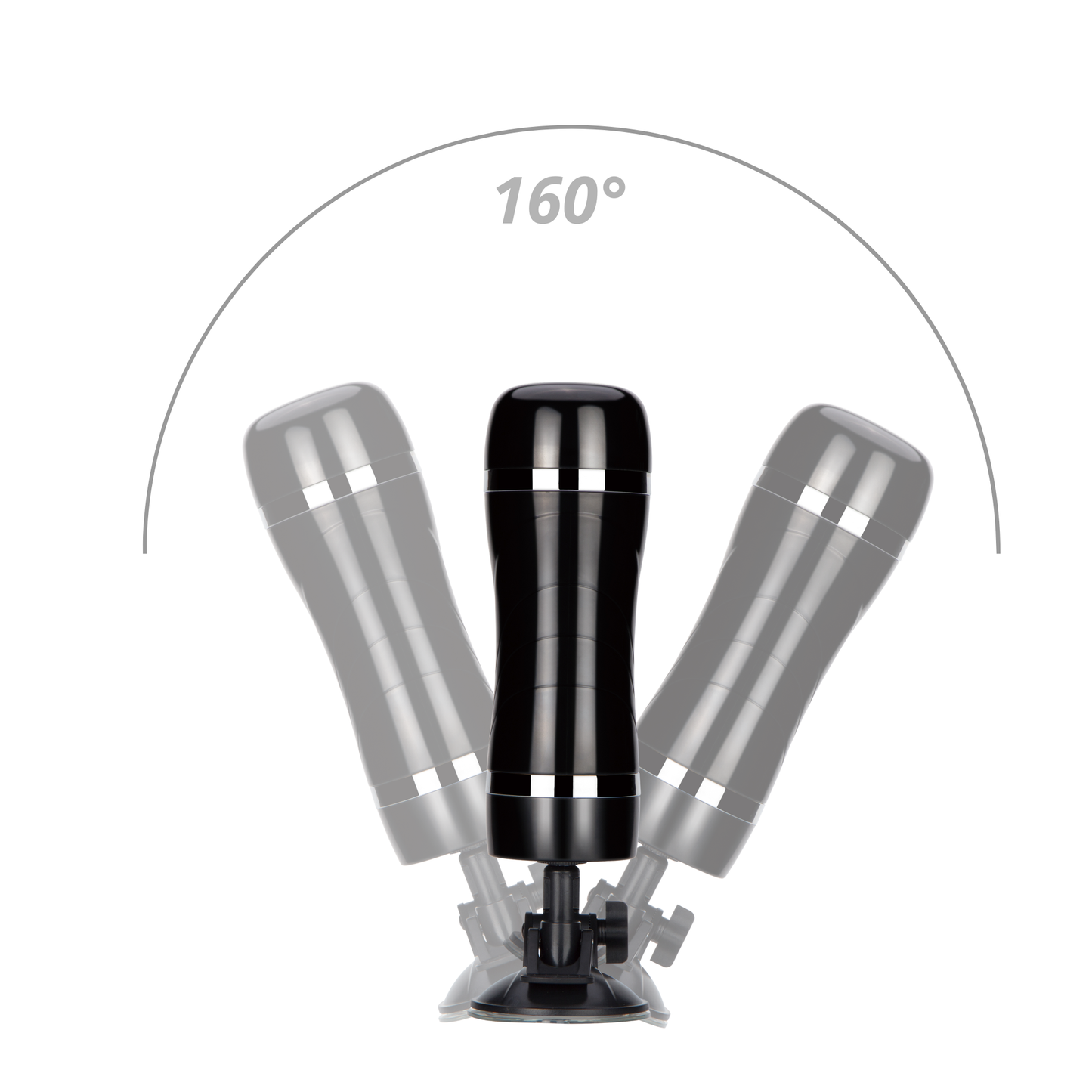 Bison Power Wand Gemonteerde Vibrerende Masturbator Zwart