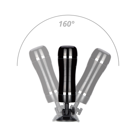 Bison Power Wand Gemonteerde Vibrerende Masturbator Zwart