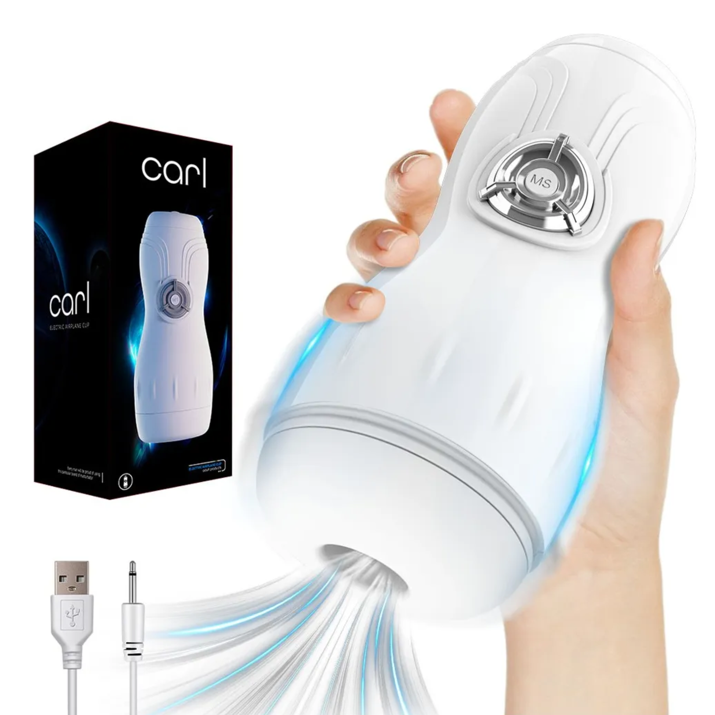 Elektrische Masturbator met Vibratie & Spraakinteractie