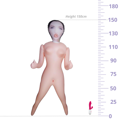 Maxime Opblaasbare Sekspop met 3 Openingen