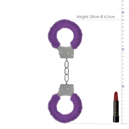 Fluffy Handboeien In Paars