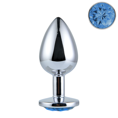 Starters Buttplug Set Met Donker Blauw Kristal