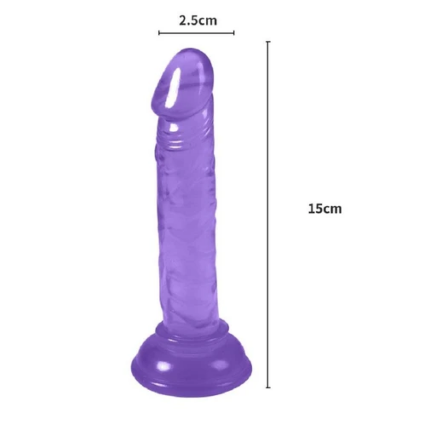 Paarse Mini Dildo met Zuignap (14 cm)