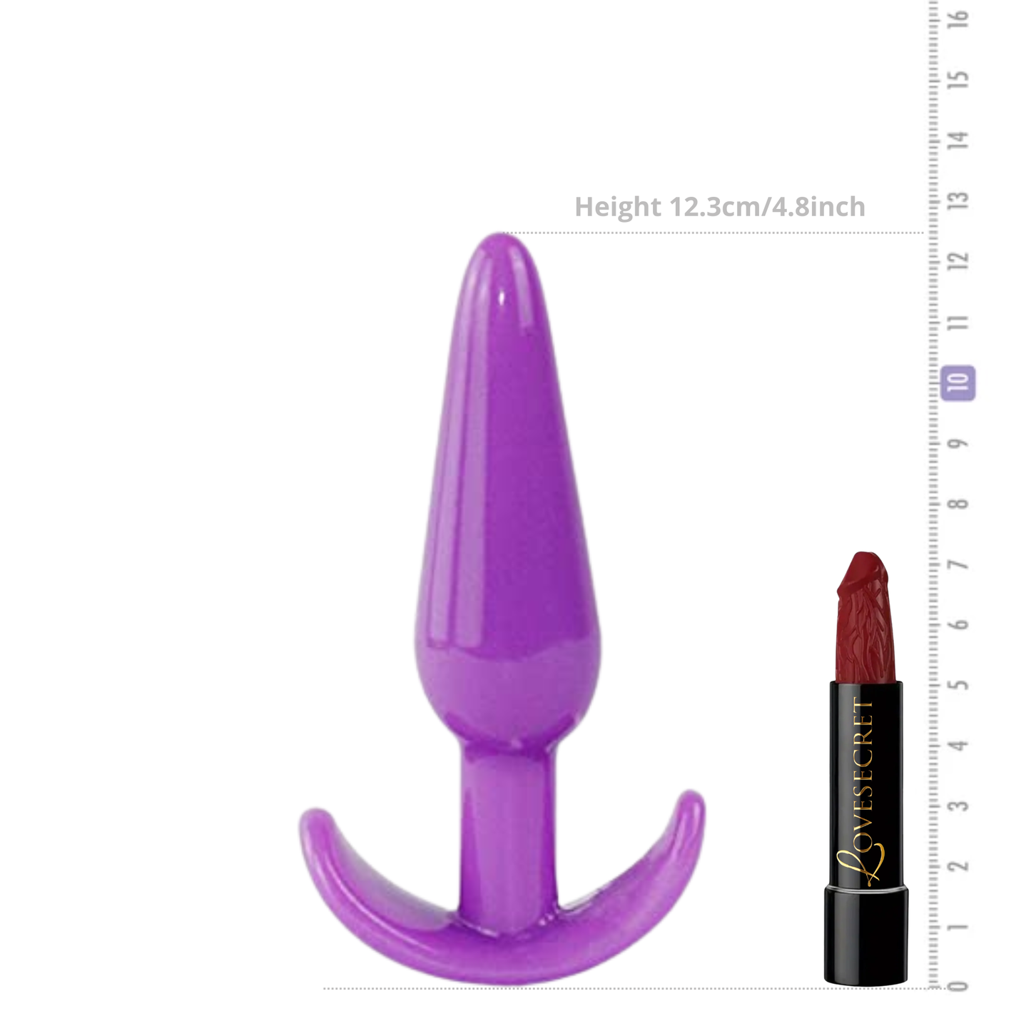 Paarse Anale Plug 12,3 cm