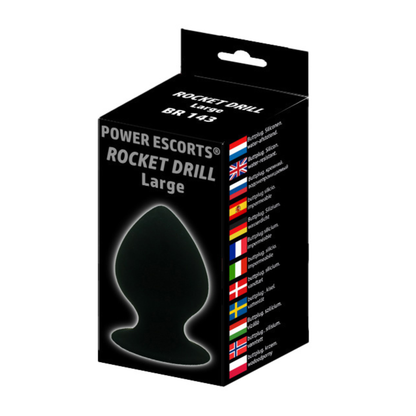 Rocket Drill Large Siliconen Buttplug 9,5cm Ø5,2cm