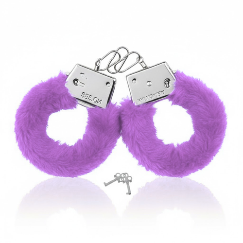 Fluffy Handboeien In Paars