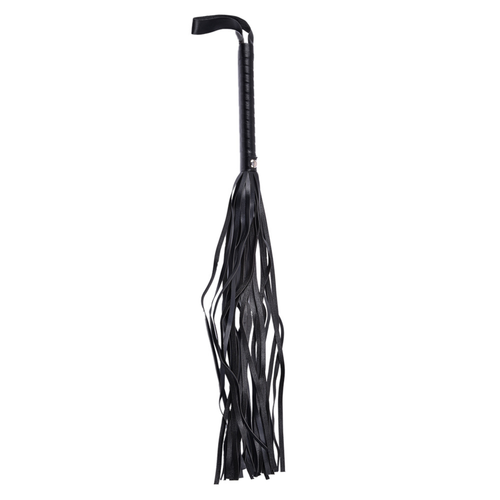 Kinky Whip – Luxe BDSM Zweep met Leren Slagen (45 cm)